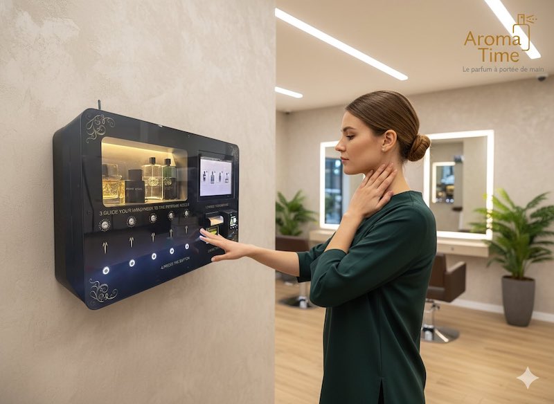 Distributeur automatique de parfum Aroma Time en institut